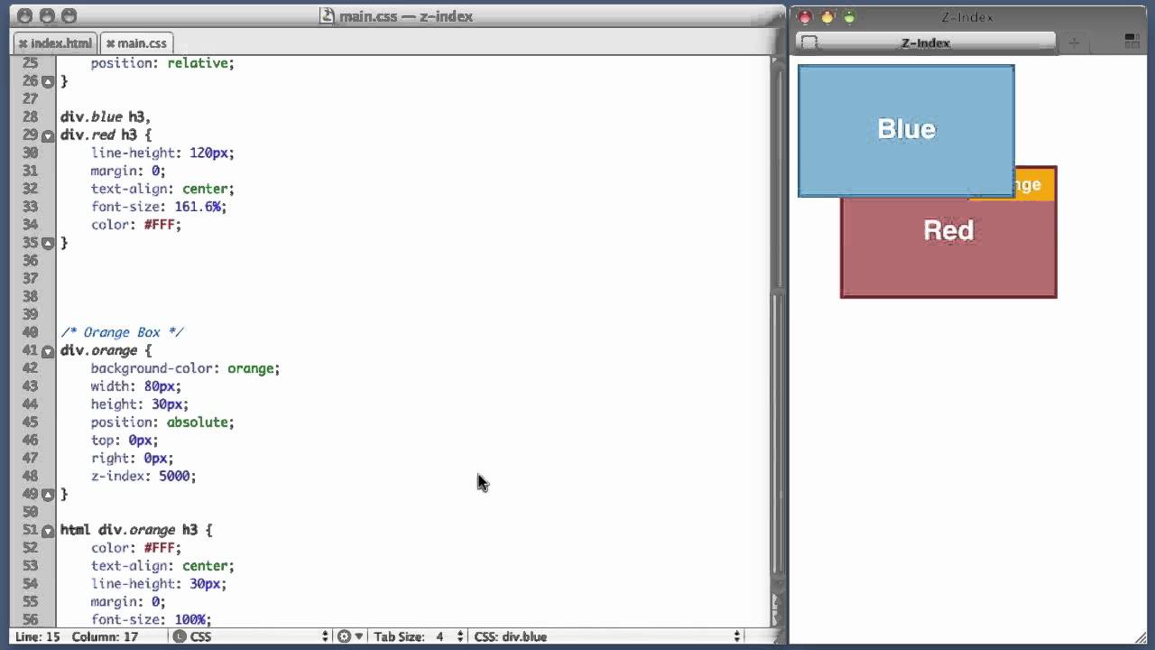 Учебное пособие по Z-Index CSS