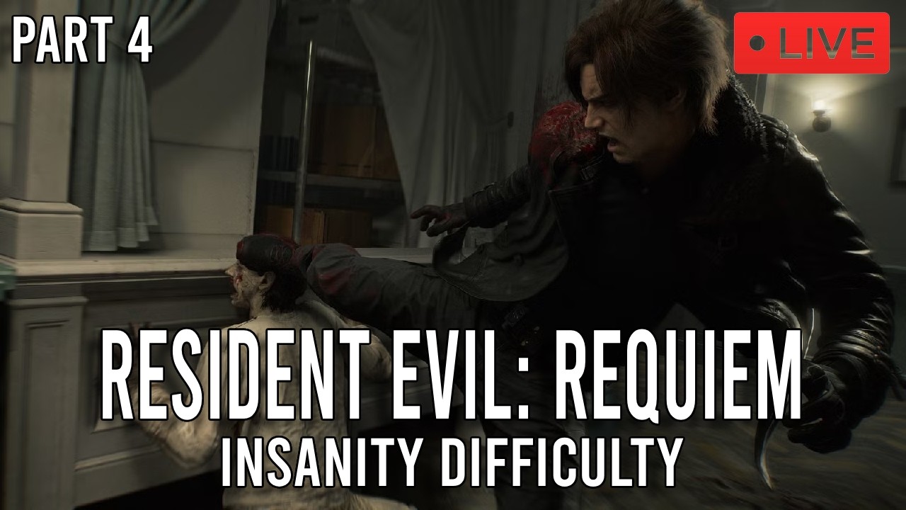 🔴LIVE🔴 Resident Evil Requiem Insanity Difficulty Part 4