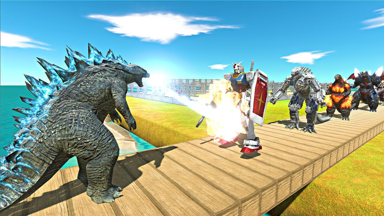 Godzilla 2014 Death Run - Animal Revolt Battle Simulator | ARBS