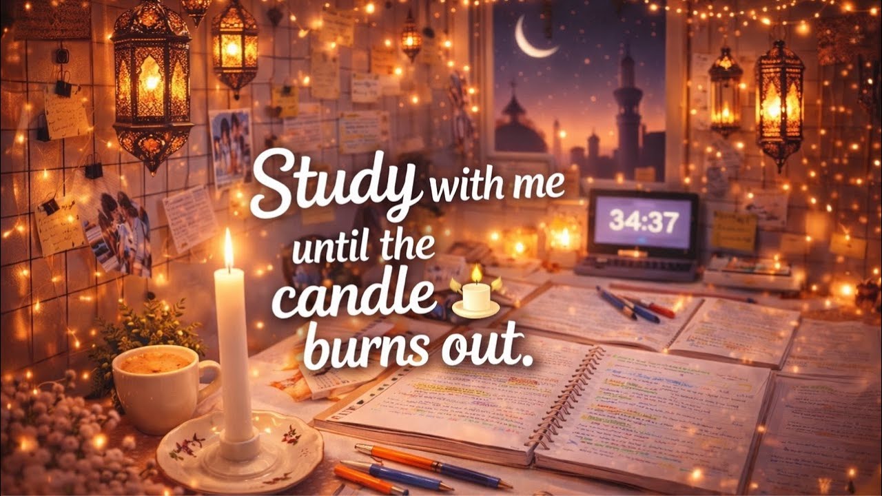 STUDY WITH ME UNDER THE RAMADAN MOON