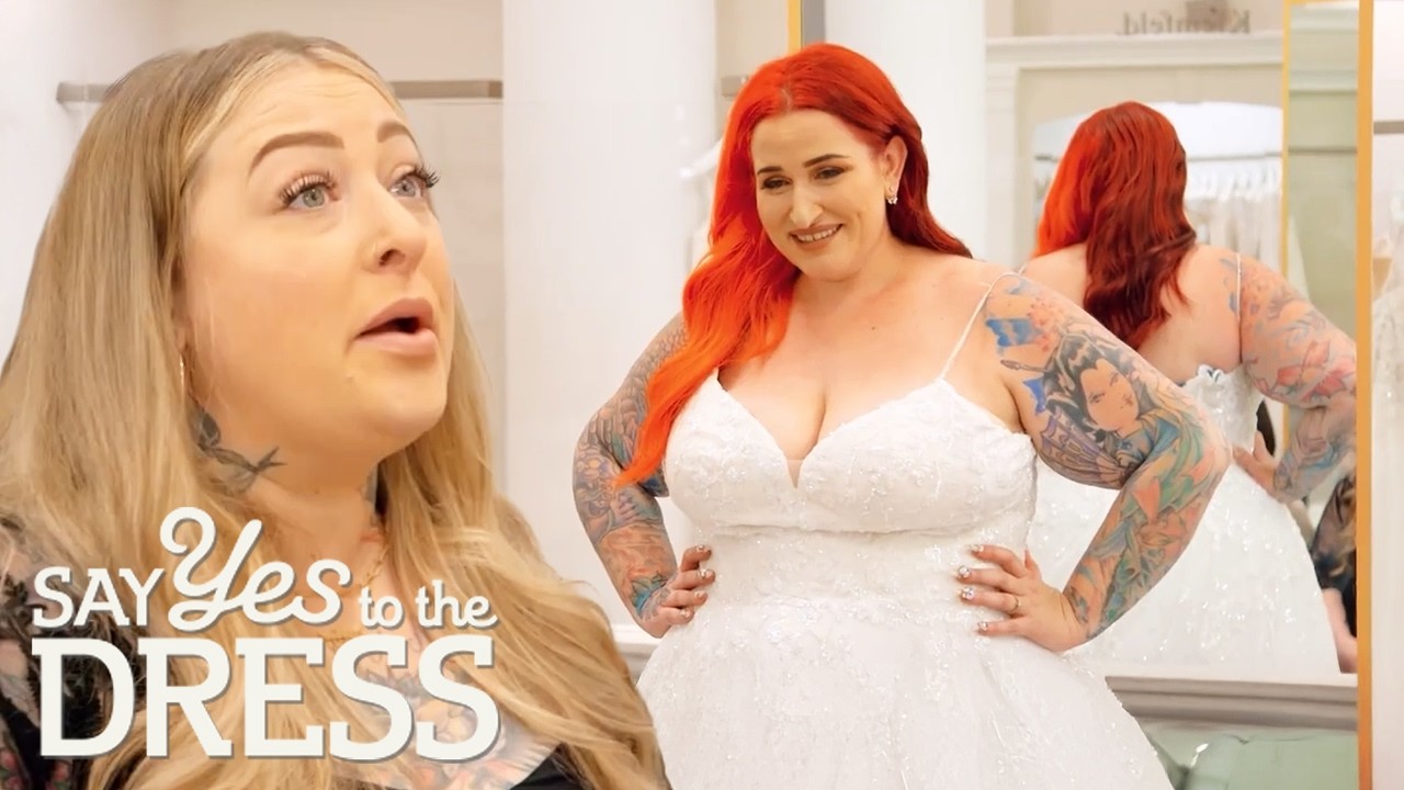 Bride Conflicted Between Her Dream Gown vs. Her Vocal Entourage | Say Yes To The Dress