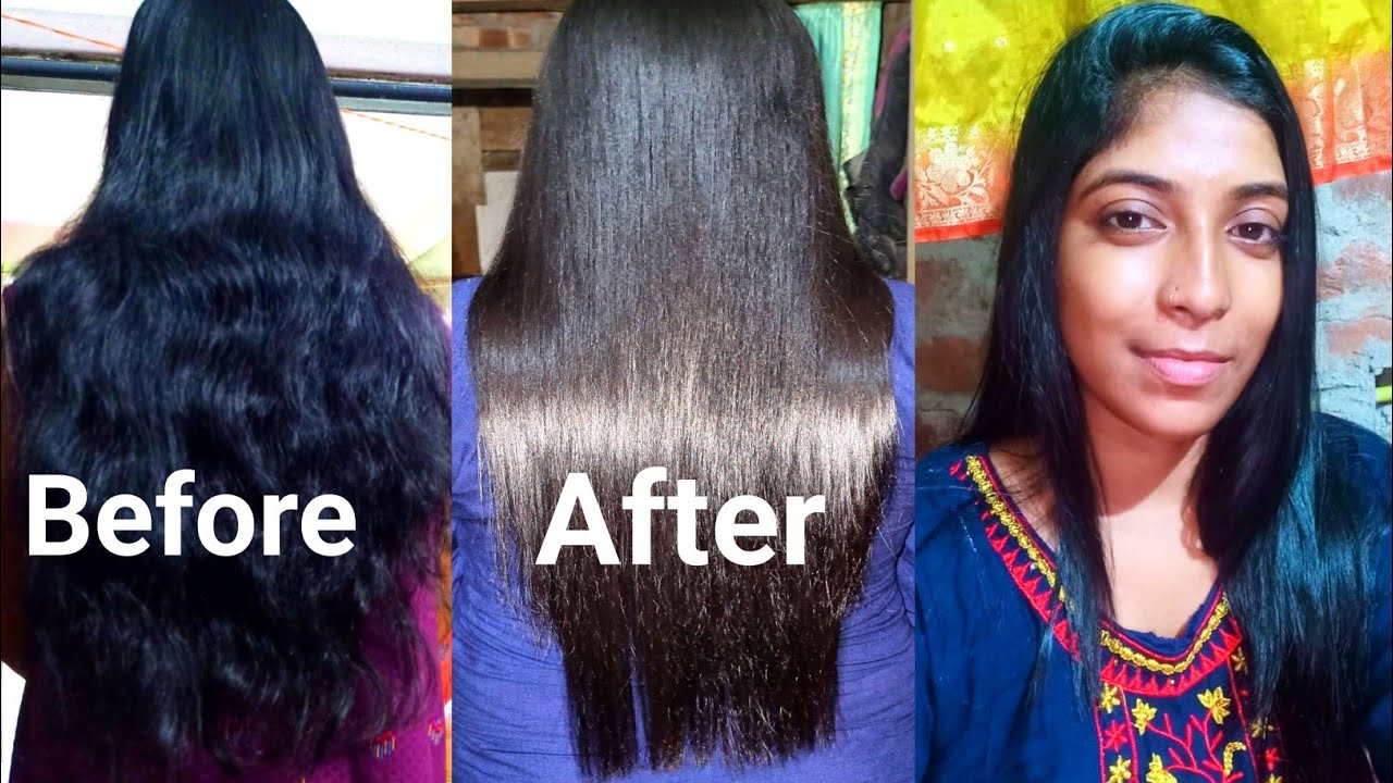 Hair Smoothening//বাড়িতে বসে প্রথম  বারের চেষ্টায় দূর্দান্ত রেজাল্ট....পার্লারে আর যেতেই হবে না।