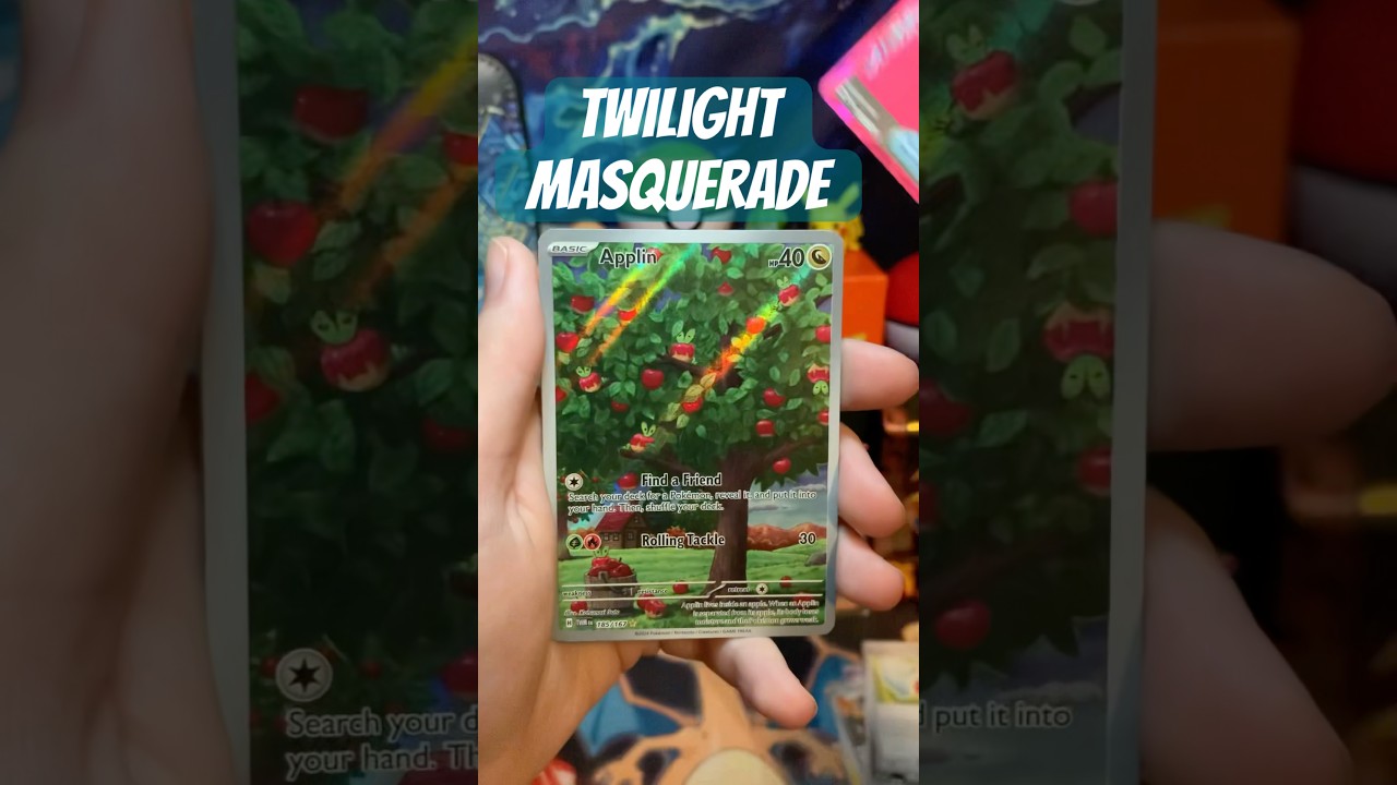 Applin full art pull from a twilight masquerade pack! 