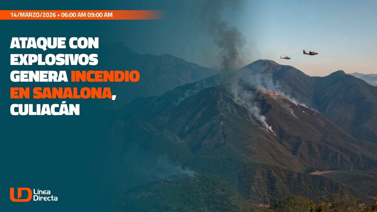 Ataque con explosivos genera incendio en Sanalona, Culiacán