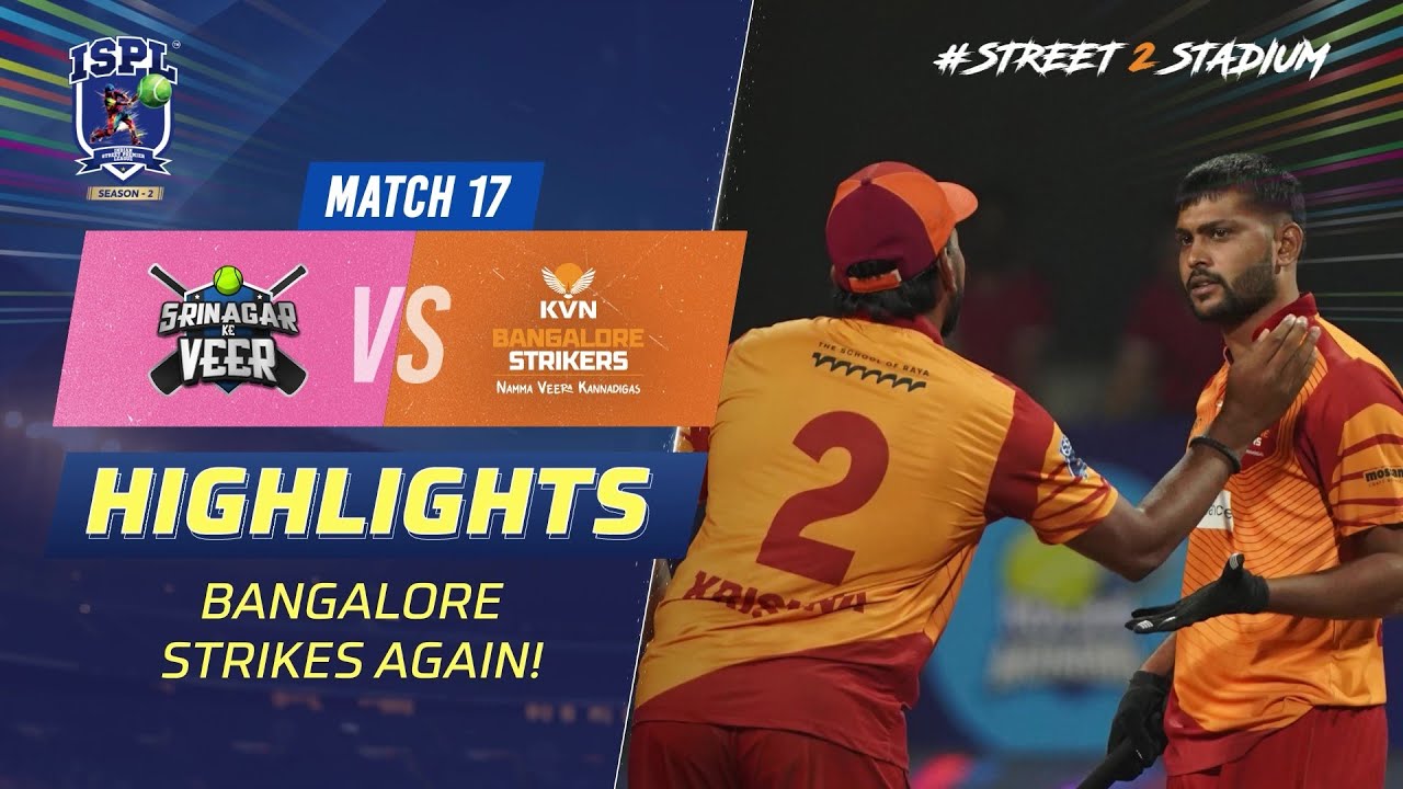 ISPL Season 2: Bangalore Strikers secure another win with a power-packed performance!#Street2Stadium