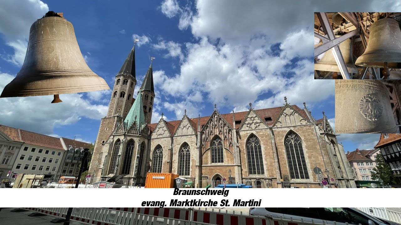 Braunschweig [D.-BS] - evang. Marktkirche St. Martini, Geläutepräsentation (Turmaufnahme)