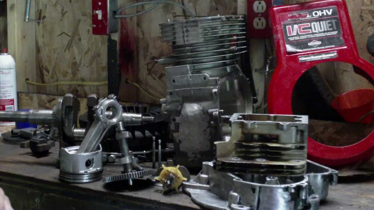 Briggs and Stratton 14.5 HP OHV Reassembly. Then i stripped the crankshaft threads (Old Update)