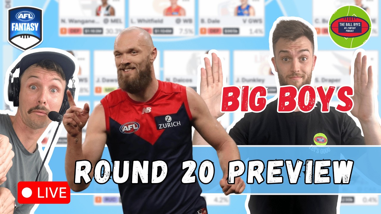 Round 20 LIVE: Captains & Trade Targets - AFL Fantasy 2026