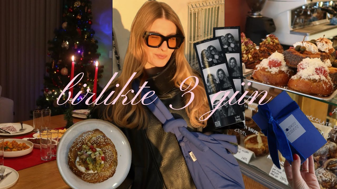 hayatımdan 3 gün | dostlarla pre yılbaşı yemeği🎄, özüm'le moda ve pazar kahvaltısı💘