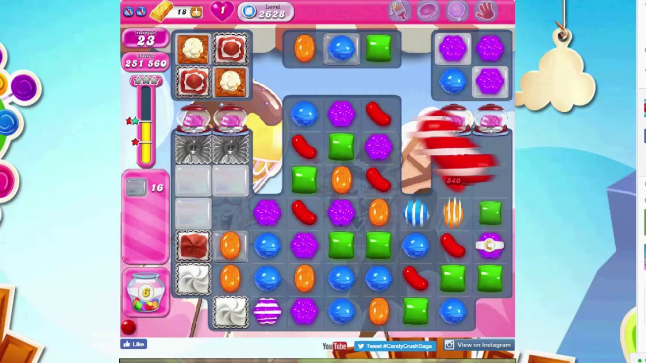 Candy Crush Level 2628 NO BOOSTERS