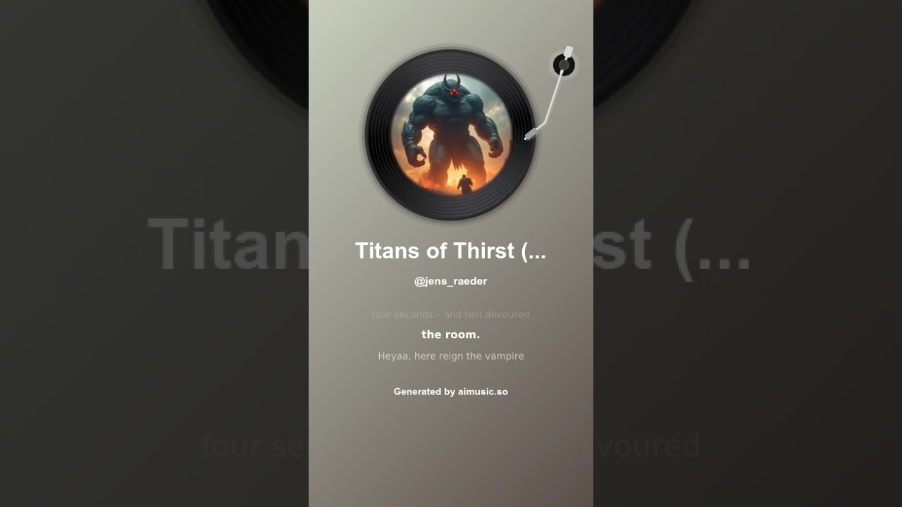 Titans of Thirst Durst der Titanen 1