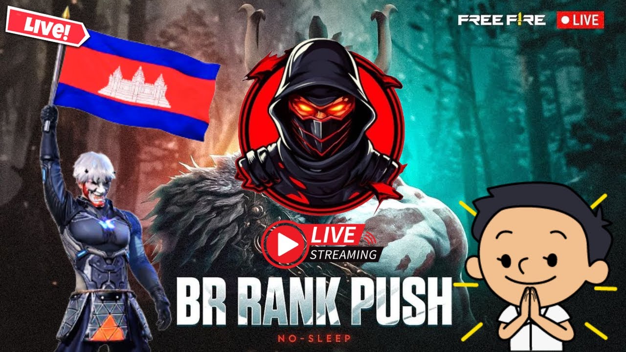 Live! បាញ់AWM 2 ដើម🗿🩸Free Fire | FreeFire Cambodia Rank Push! #ff #freefire