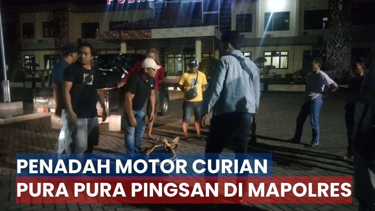 Penadah Motor Curian Berpura Pura Pingsan Saat Tiba di Mapolres Situbondo