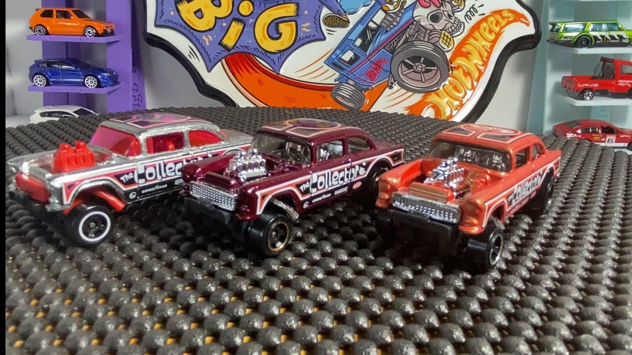 Обзор Hot Wheels Mainline-Zamac&rsquo;55 Chevy Bel Air Gasser 2024 HW Reverse Rake