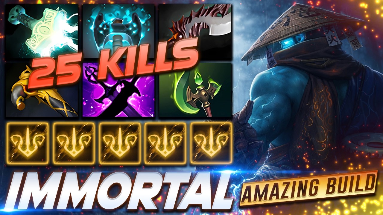 Storm Spirit 25 KILLS - Amazing Build - Dota 2 Pro Gameplay [Watch & Learn]