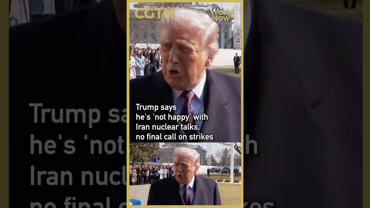 Trump 'not happy' with Iran nuclear talks, no decision on strikes #worldnow