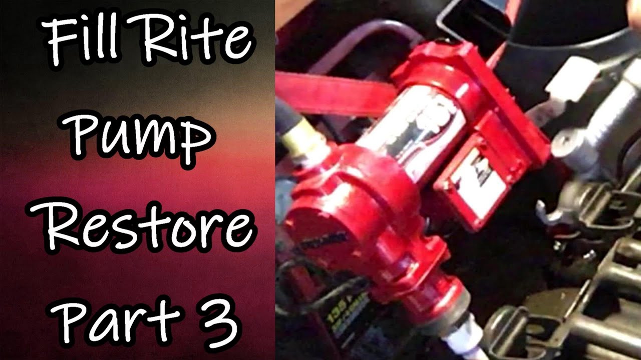 Testing the Fill Rite Pump Pump Restore # 3