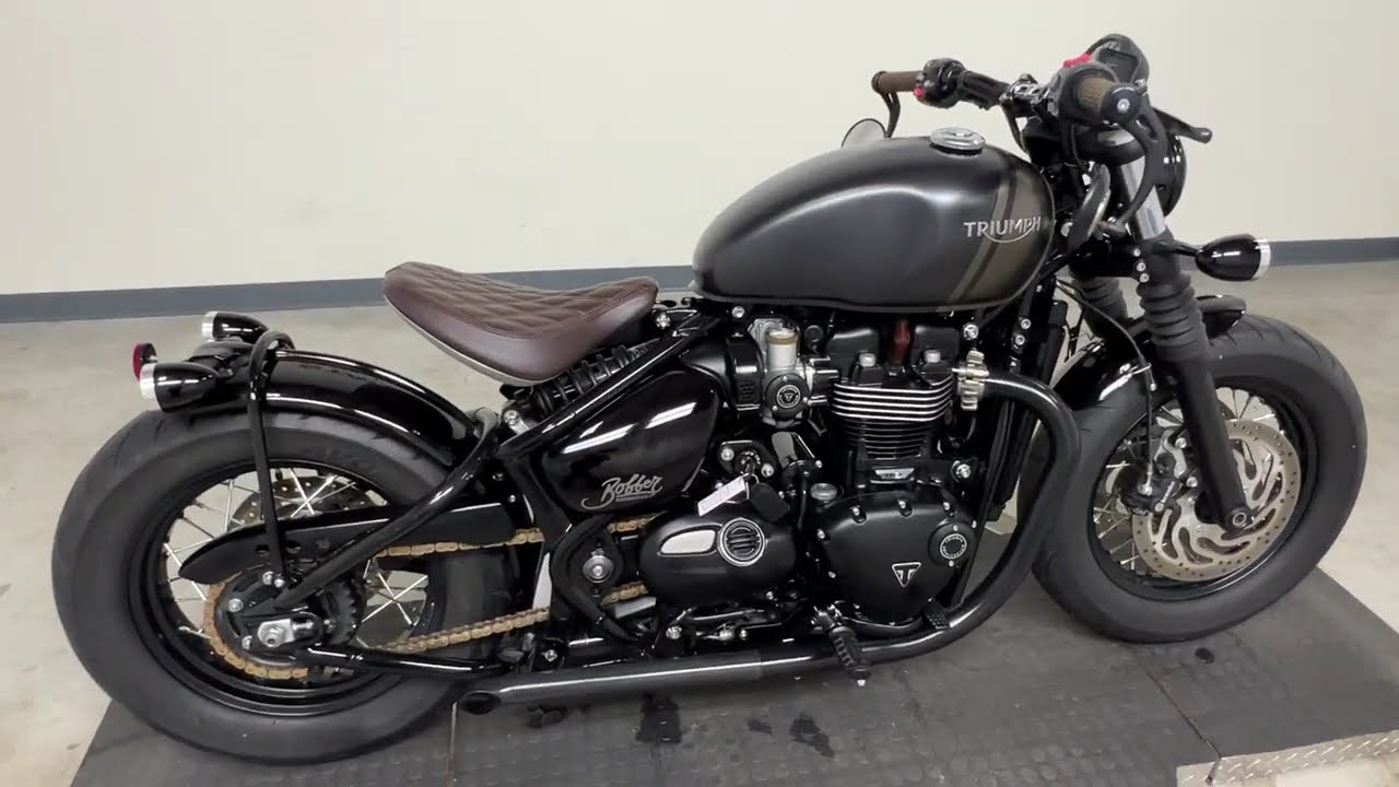 Used 2022 Bonneville Bobber Motorcycle for sale near Akron, OH.