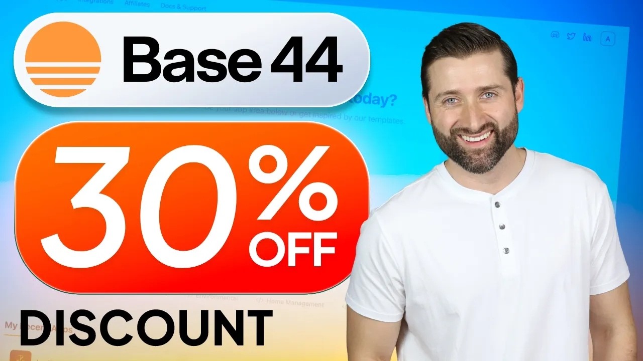 Base44 PROMO CODE - Get 30% OFF the Best AI App Builder