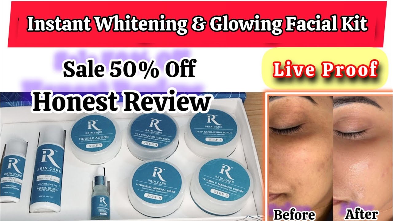 IR Whitening And Glowing Facial Kit Honest Review | Facial Live Proof | Sale 50% Off.