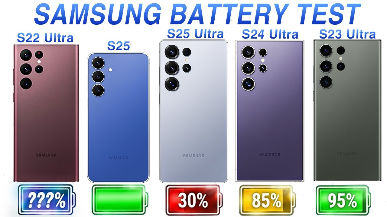 S22 Ultra , S23 Ultra , S24 Fe , Z Fold 7 , S25 Extreme Battery Drain Test !!