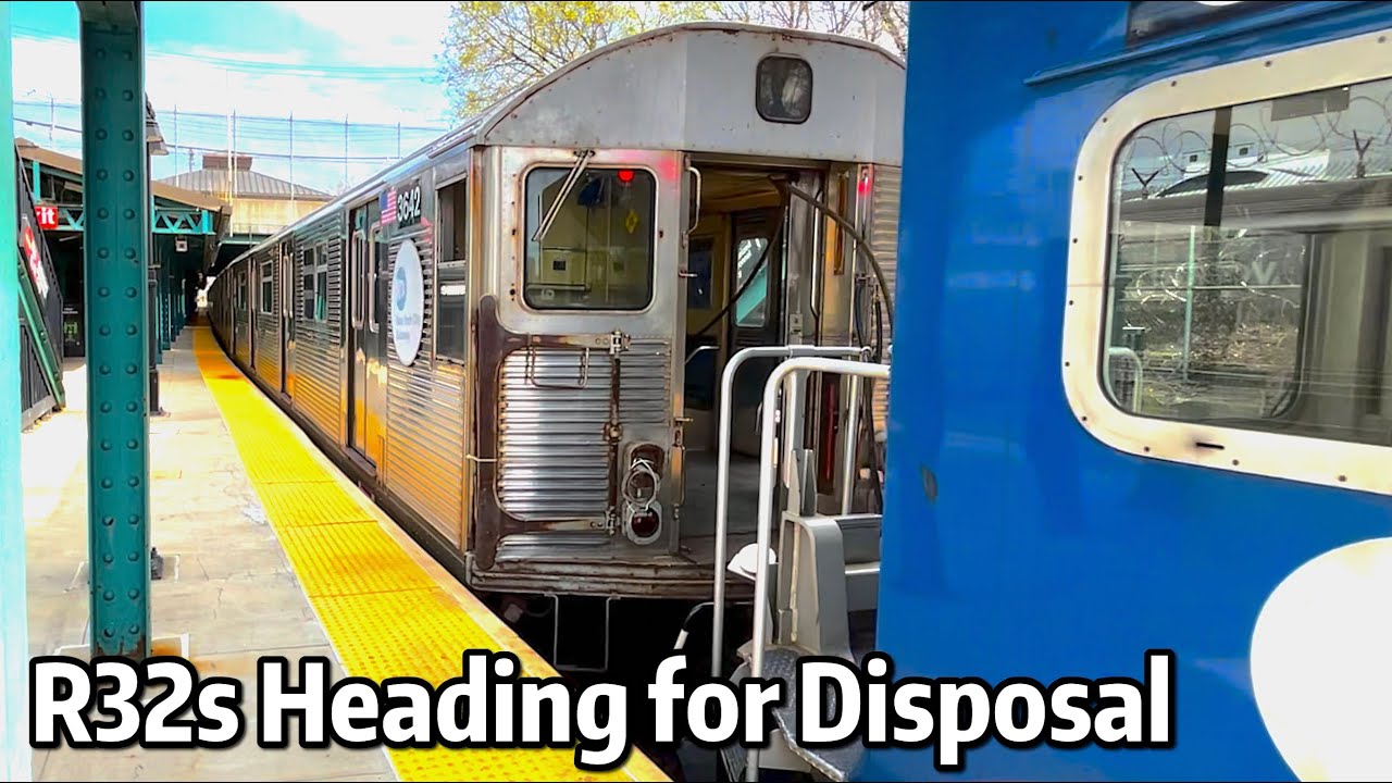 ⁴ᴷ⁶⁰ Retired R32s being Towed to 38th Street Yard Pending Scrap