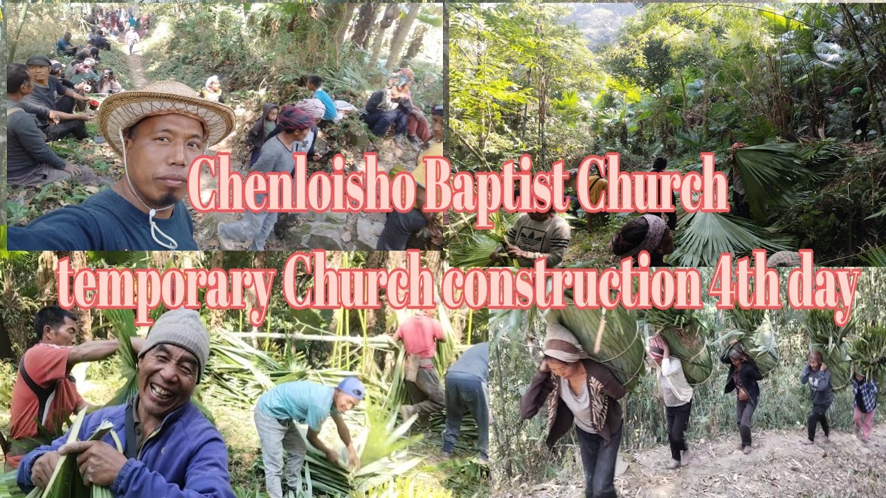 Chenloisho Baptist Church working for temporary Church construction 4th day 