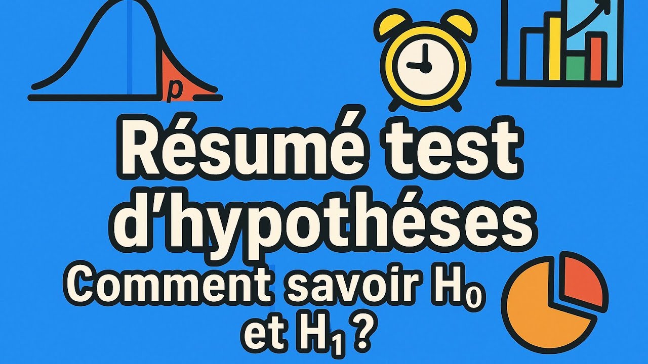 BIOSTATISTIQUES: Résumé test d'hypothèses