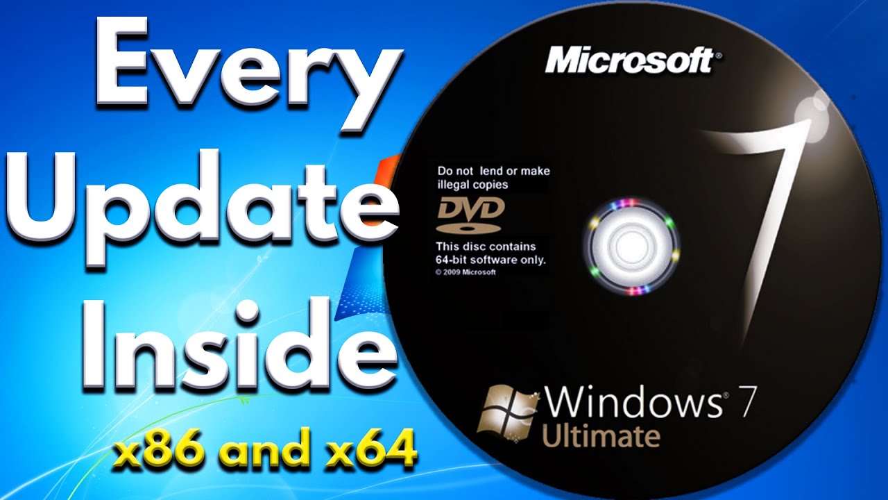 Как создать установку Windows 7 со всеми обновлениями