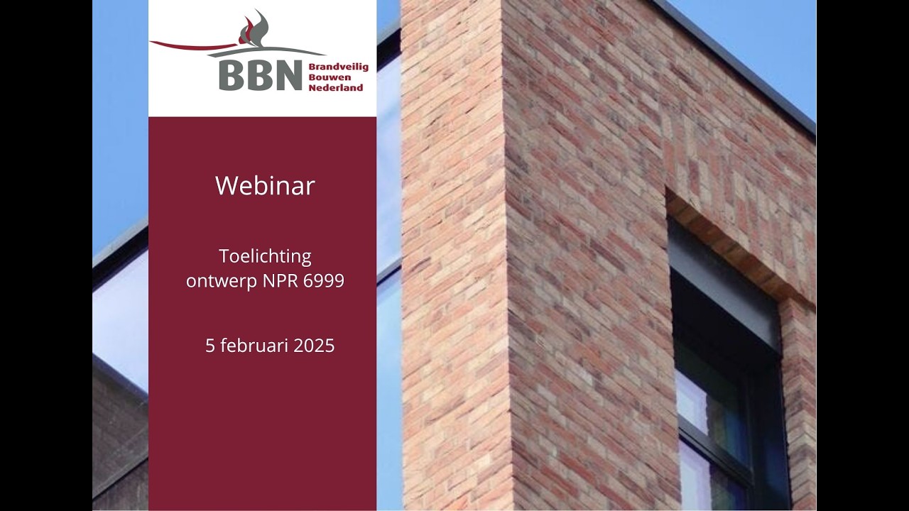 Webinar toelichting ontwerp NPR 6999