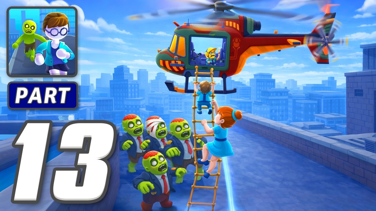 Helicopter Escape 3D - Gameplay Walkthrough Part 13 - Escape By Air Power (iOS, Android)