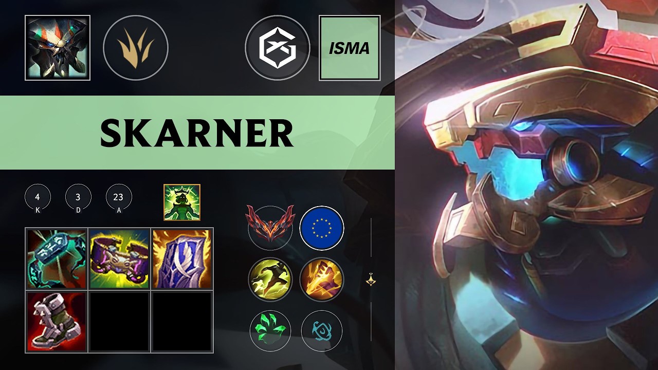 (GX ISMA) Skarner Jungle vs Olaf (G2N Markoon) - EUW Grandmaster Patch 26.10