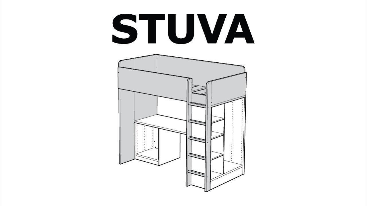 How to assemble the STUVA loft bed frame