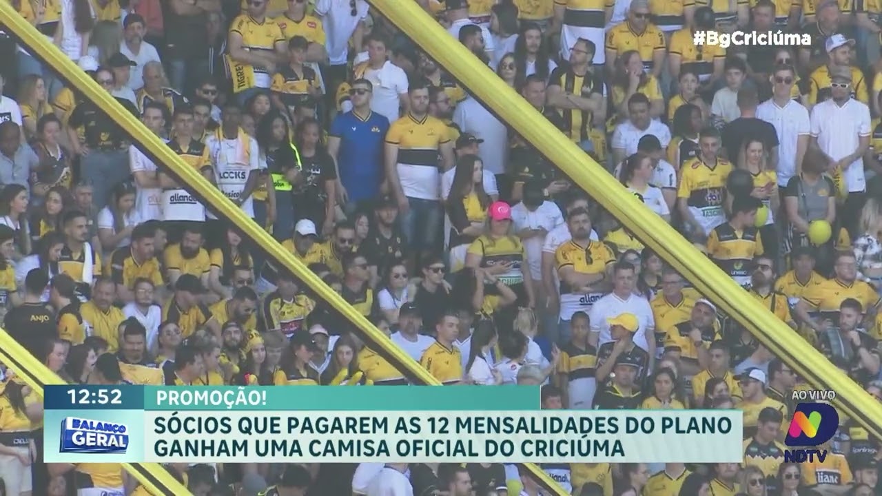 Promoção do Criciúma oferece camisa a sócios que quitarem plano