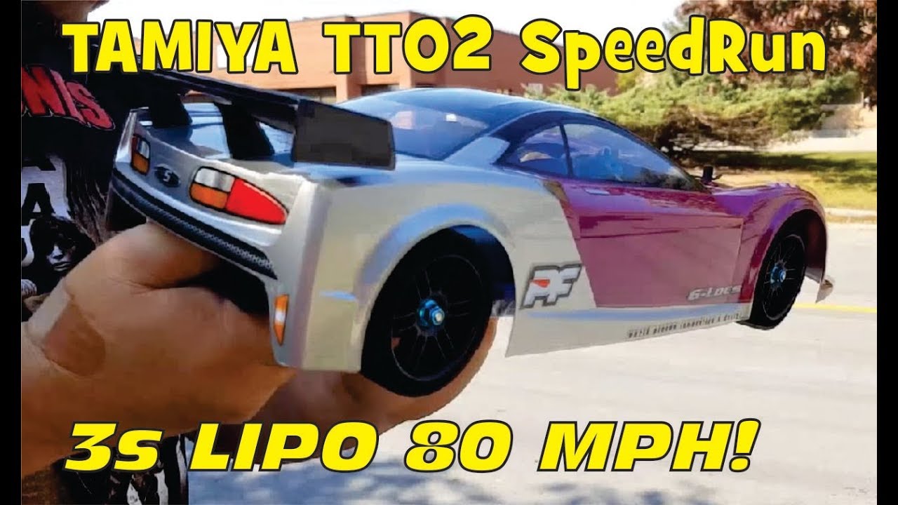 Tamiya TOP SPEED - 80mph Tamiya TT02 Speed Run