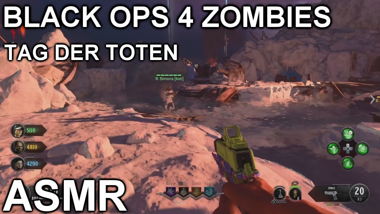 ASMR GAMEPLAY | Black Ops 4 Tag Der Toten Zombies Gameplay | Soft Whispering