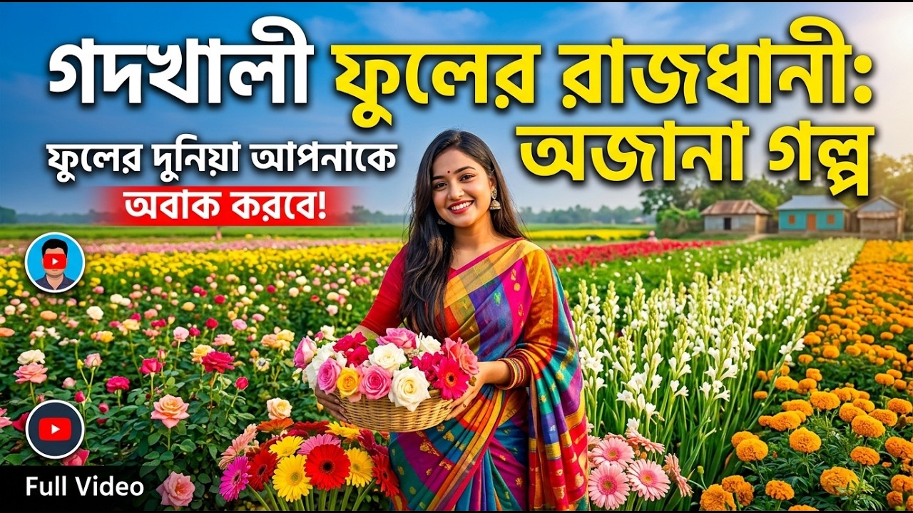 গদখালী ফুলের রাজধানীর অজানা গল্প | Godkhali Flower Village Jessore #history #jessore #ইতিহাসবাংলা
