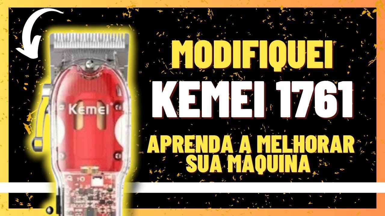 COLOQUEI NOVAS LAMINAS PARA A KEMEI KM-1761 (APRENDA A TROCAR) - MELHOROU MUITO?