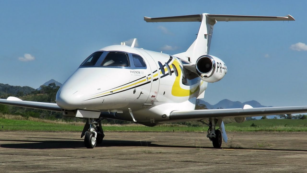 Embraer Phenom 100 Acionamento e Decolagem com Escuta Aérea
