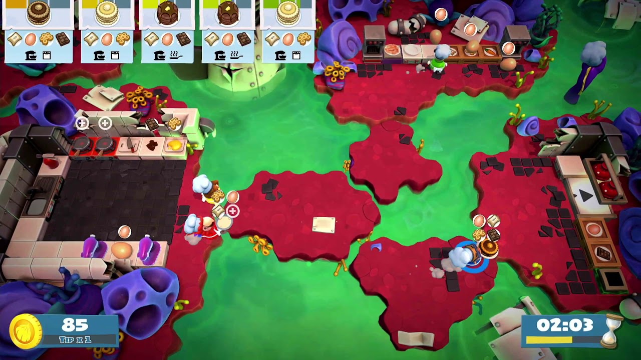 Overcooked 2 Level 6-2 4 Stars 4 Player Co-op