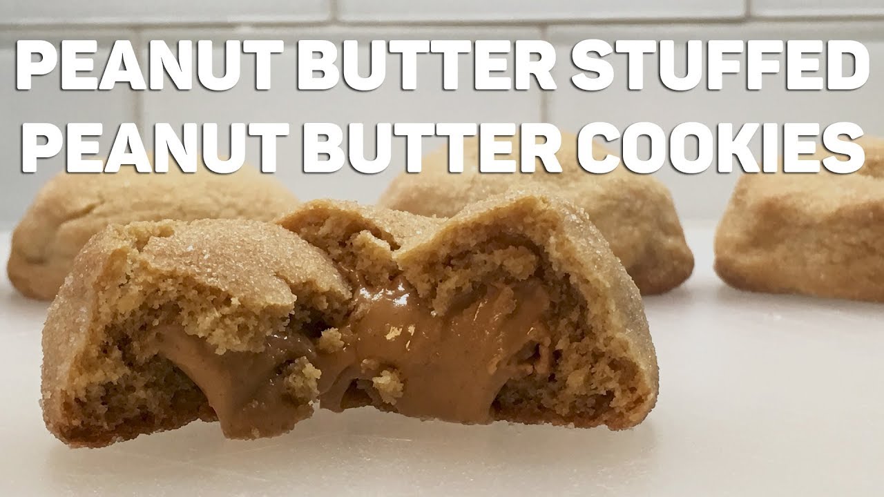 How to Make PEANUT BUTTER STUFFED PEANUT BUTTER COOKIES | Brownie Bakes