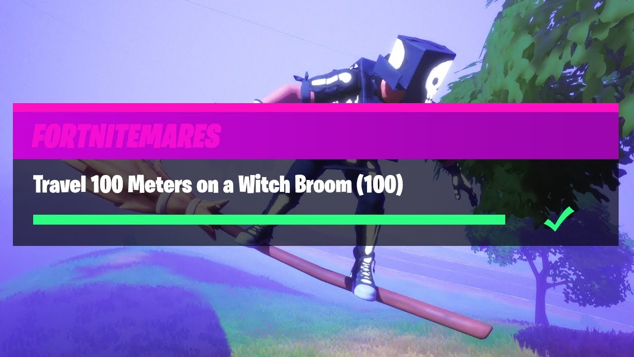 Travel 100 Meters on a Witch Broom (100) - Fortnitemares 2020 Challenges