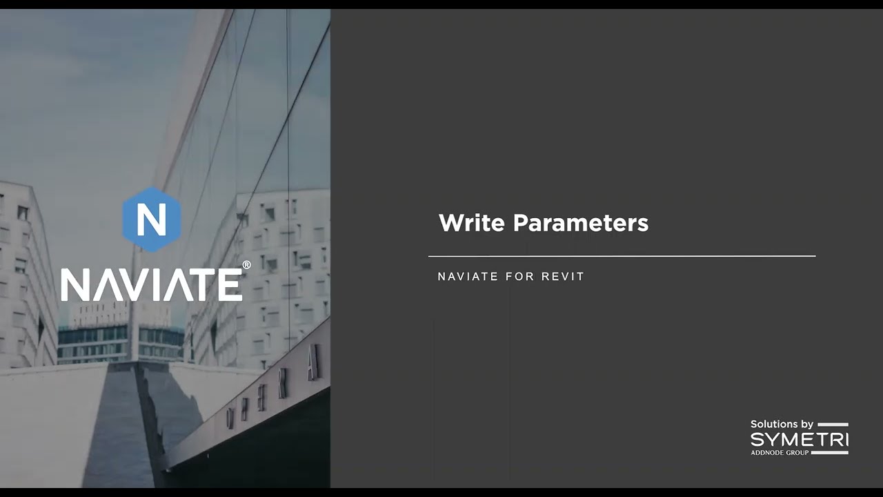 Naviate Accelerate 2021 - Manage Parameters - Write Parameters