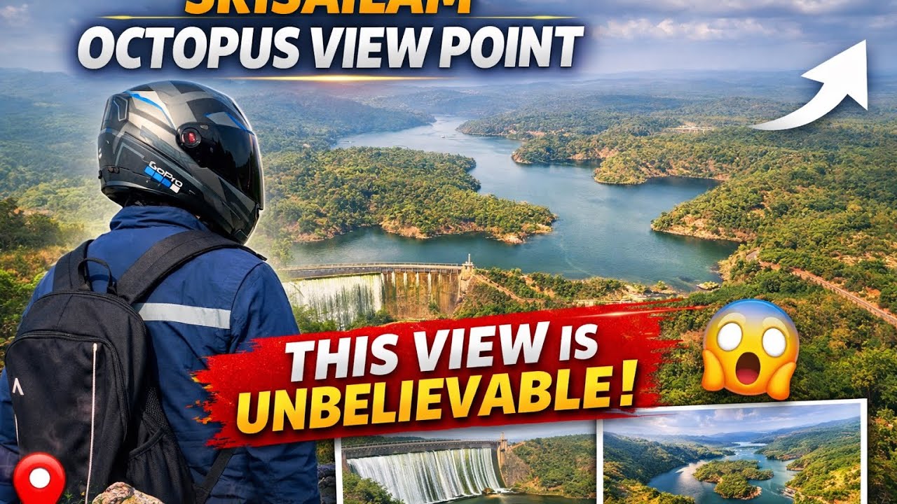 Is this the Best View near Hyderabad? | Srisailam Octopus View Point on Honda CB350RS