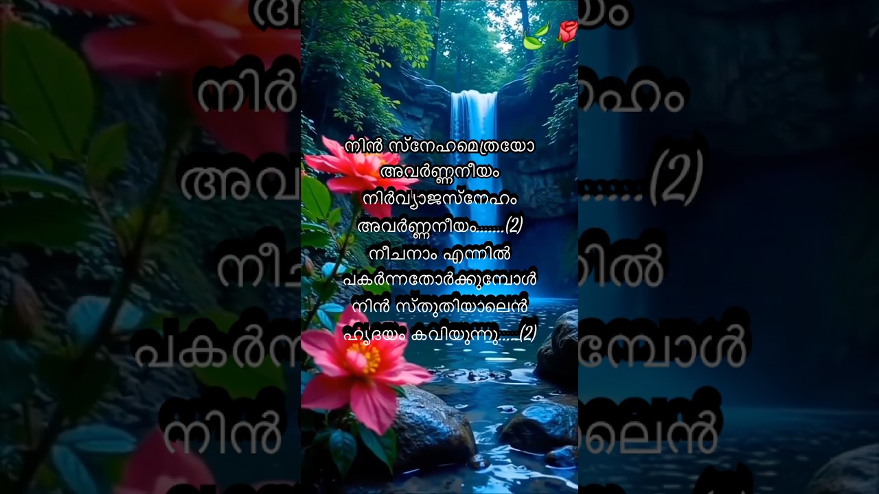 നിൻ സ്നേഹമെത്രയോ അവർണനീയം &hellip; 🌿✨| Unexplainable love. Unlimited grace. ✝️🌿|#shorts