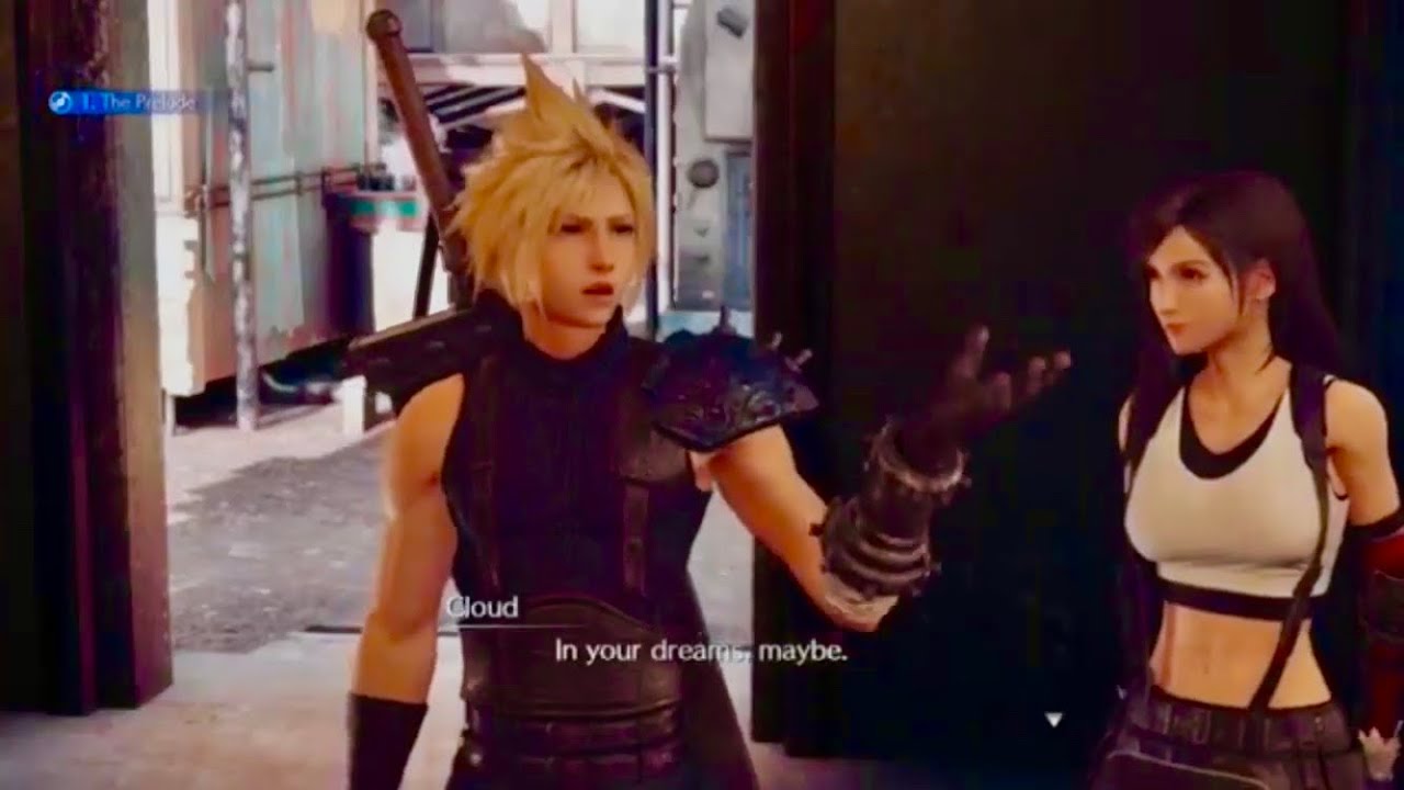 Cloud being jealous and protective to Tifa💘Final Fantasy VII Remake #ff7remake#cloti#cloud#tifa