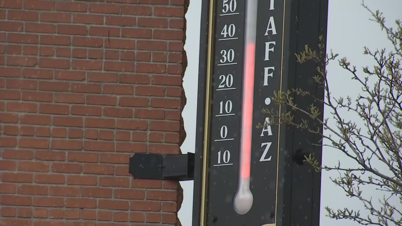 Locals and tourists are shocked by Flagstaff snow in May