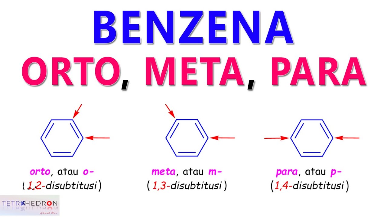 Orto, Meta, Para - Tata Nama Benzena Disubstitusi