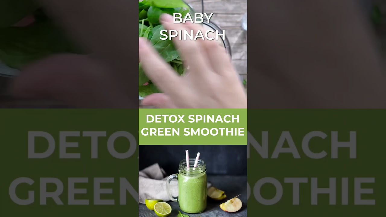 Detox Drink | Flush out toxins | Detox spinach green smoothie