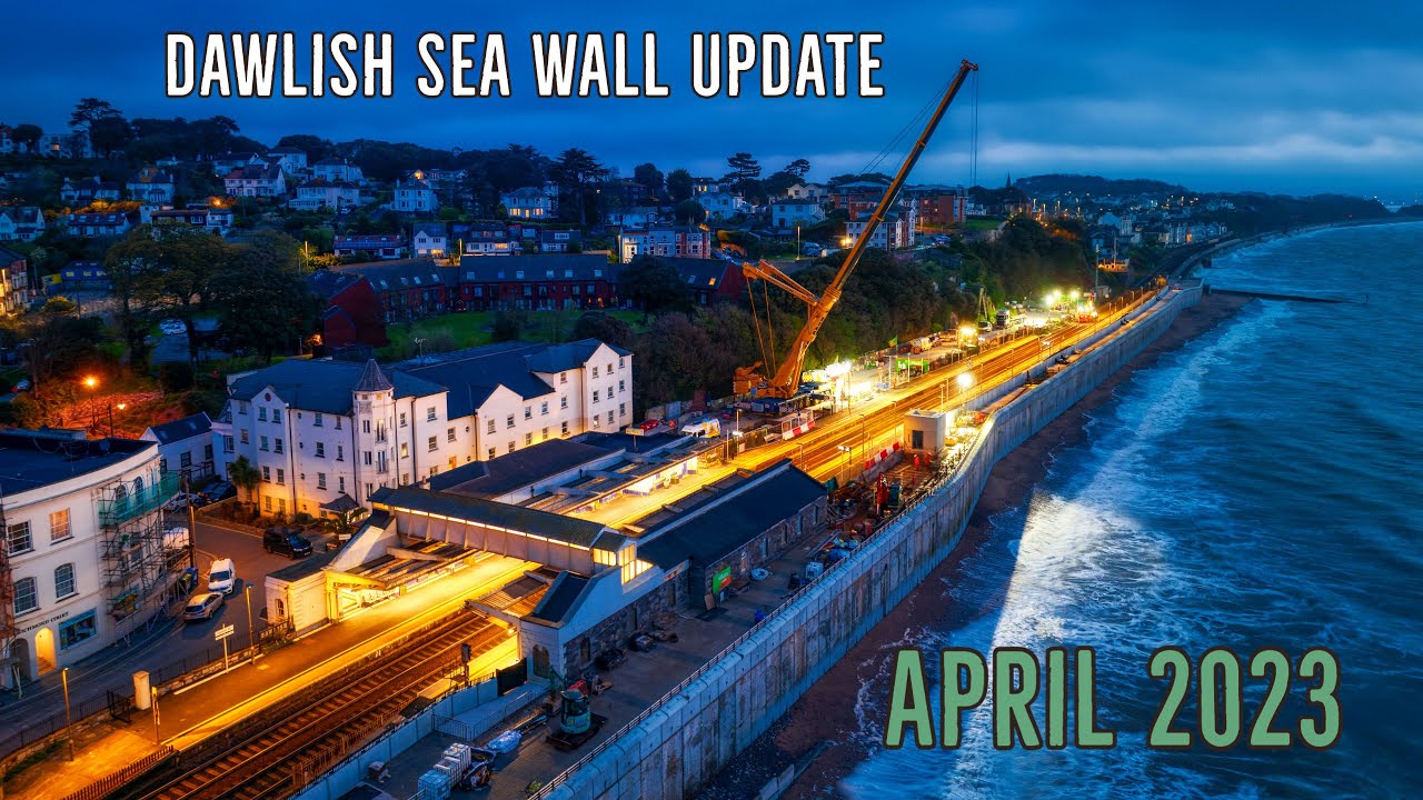 Dawlish Sea Wall Update - April 2023 - Lift Shaft Installation